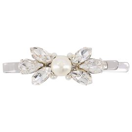 Simone Rocha Mini Hair Clip in Crystal/Pearl White