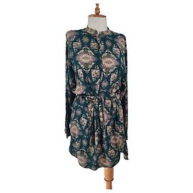 Robe Noa Noa Verte en Viscose Taille 38 Multicolore Vert