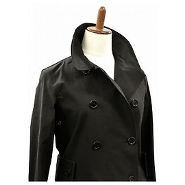 LOUIS VUITTON Louis Vuitton Mackintosh trench coat No. 34 monogram jacket outer button closure women's Black