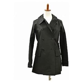 Louis Vuitton-LOUIS VUITTON Louis Vuitton Mackintosh trench coat No. 34 monogram jacket outer button closure women's-Black
