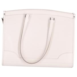 Louis Vuitton-Louis Vuitton Madeline GM en cuero Epi blanco-Blanco,Crudo