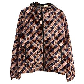 FENDI Nylon jacket/46/Polyester/BLU/Blue/Blue/Red/Red [Menswear] Blue