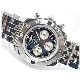 Breitling-BREITLING Chrono Mat44 black x silver AB0110 Genuine goods Mens-Black