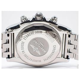 Breitling-BREITLING Chrono Mat44 black x silver AB0110 Genuine goods Mens-Black