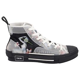Dior x Sorayama - Imprimé Robot B23 Baskets Monogram en Toile Noire Noir