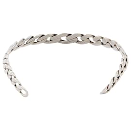 Alexander Mcqueen-Chain Choker Necklace in Silver-Silvery,Metallic