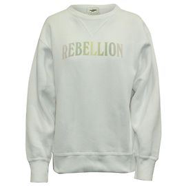 Isabel Marant Étoile Erise Sweatshirt aus weißer Baumwolle Weiß