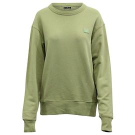Acne Studios Fairview Sweatshirt mit Rundhalsausschnitt aus grüner Baumwolle Grün Olivgrün