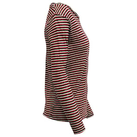 Isabel Marant-Isabel Marant Kaaron Striped Shirt in Red and Black Linen-Red