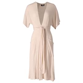 Reformation-Vestido Reformation Ansel Midi en crema Tencel-Blanco,Crudo