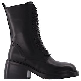 Ann Demeulemeester Stiefeletten Heike aus schwarzem Leder Schwarz