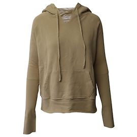 Nili Lotan Langarm-Hoodie aus beiger Baumwolle Beige