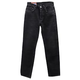 ACNE STUDIOS 1997 Jeans a gamba dritta in cotone biologico nero Nero