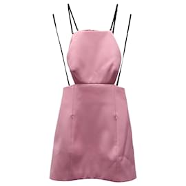 Alexander Wang-Alexander Wang Cutout Mini Dress with Charms in Light Pink Polyester-Pink