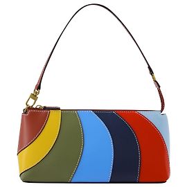 Staud Bolsa de ombro Riviera Kaia em couro arco-íris Multicor