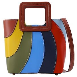 Staud Mini bolsa Riviera Shirley em couro arco-íris Multicor