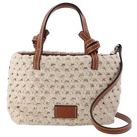 Staud Bolsa Ria de crochê em creme Bege