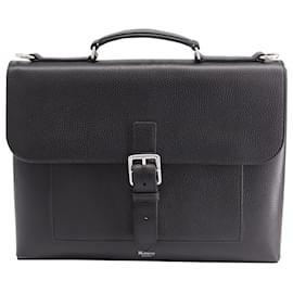 Mulberry-Mulberry Chiltern Briefcase Bag in Black Leather-Black
