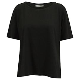 Acne-Acne Studios Nairobi C Base T-Shirt aus schwarzer Baumwolle-Schwarz