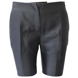 Prada Tapered Shorts aus schwarzem Polyester Schwarz