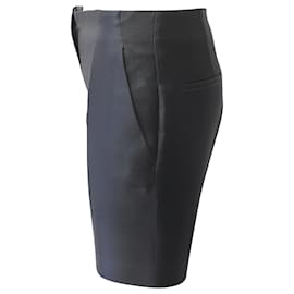 Prada-Prada Tapered Shorts en Polyester Noir-Noir