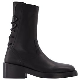 Henrica Ankle Boots - Ann Demeulemeester - Black - Leather Black
