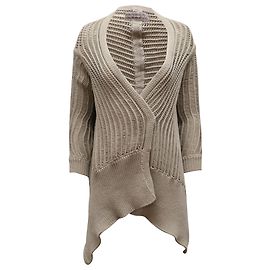 Cardigan en maille Rick Owens en coton gris Gris