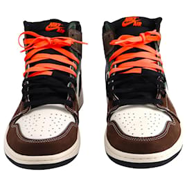 Nike-Nike Air Jordan 1 Retro High OG Sneakers in Archaeo Brown Leather-Multiple colors