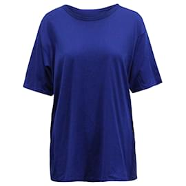Acne-Acne Studios T-shirt à col ras du cou Niagara en coton bleu-Bleu