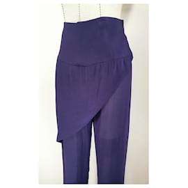 Ann Demeulemeester-Un pantalon, leggings-Violet