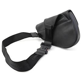 Dior-DIOR (DIOR) SADDLE saddle bag calf leather black black logo print 1ADP0093 men's-Black,Metallic