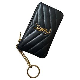 Portamonete porta carte Saint Laurent Nero