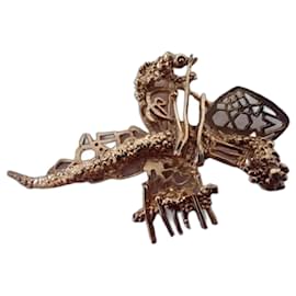 Christian Lacroix-Dragonfly brooch-Golden