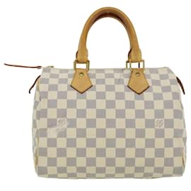 Louis Vuitton-Louis Vuitton Damier Azur Speedy 25 Handtasche N.41534 LV Auth 30750-Andere