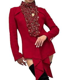 Chanel Jackets Red