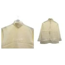 Céline-CELINE pullover silk blouse off-white Size: 34 [230820] (Celine)-Other