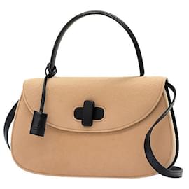 Céline-Old Gucci 2Way Handbag-Black,Beige