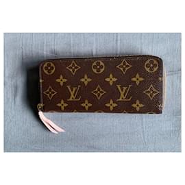 Louis Vuitton-billetera clemencia-Otro,Marrón oscuro