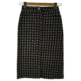 Céline-CELINE Skirt/Middle length/Silk blend/2014/36/Cotton/IDG/Monogram-Other