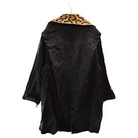 Fendi-FENDI Leopard Harako reversible long trench coat beige-Beige