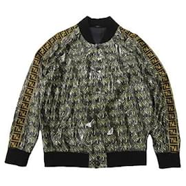 Fendi-fendi Zucca pattern coach jacket-Khaki