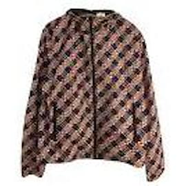 Fendi-FENDI Nylon jacket-Red,Blue