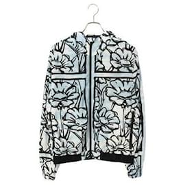 Fendi-FENDI Joshua Vides Flower Pattern Blouson-Blue