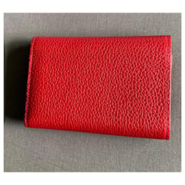 Louis Vuitton-Portafoglio compatto Capucines-Rosso
