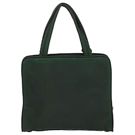 Prada-PRADA Hand Bag Nylon Green Auth cl111-Green