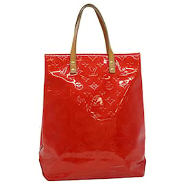 Louis Vuitton-LOUIS VUITTON Monogram Vernis Reade MM Hand Bag Red M91086 LV Auth pt4170-Red