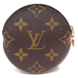 NEUE RUNDE LOUIS VUITTON GELDBÖRSE IN BRAUNEM MONOGRAMM CANVAS GELDBÖRSE Braun