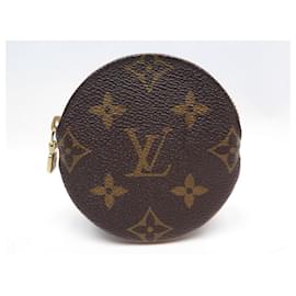 Louis Vuitton-NEW ROUND LOUIS VUITTON PURSE IN BROWN MONOGRAM CANVAS PURSE-Brown