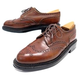 JM Weston-JM WESTON SHOES 590 Derby triple soles 8.5D 42.5 SHOES SHOES-Brown