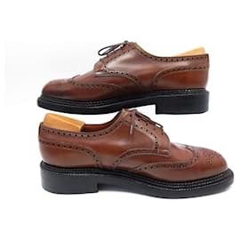 JM Weston-JM WESTON SHOES 590 Derby triple soles 8.5D 42.5 SHOES SHOES-Brown